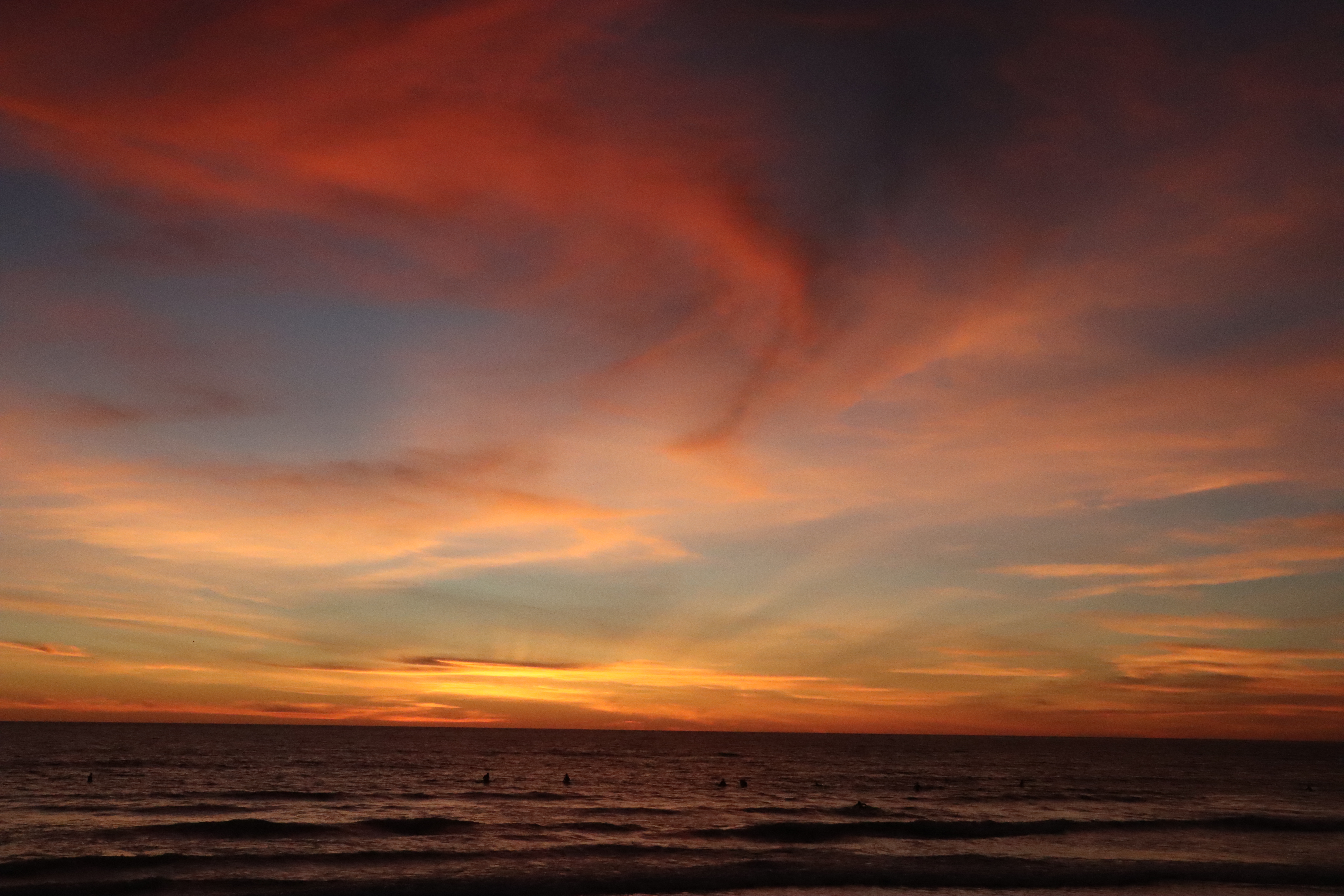 California rainbow sunset